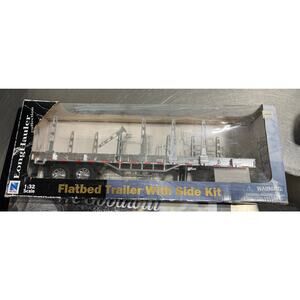 Long haul series 1/32 Scale Flatbed Trailer with Sidekick. See Description.